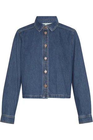 Moss Copenhagen Dames, Blouses & Shirts, Blauw, Maat: S Katoen