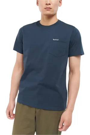 Barbour Heren, Tops, Blauw, Maat: 2XL Katoen