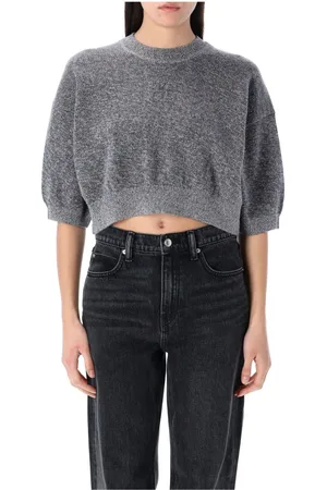 Alexander Wang Dames, Truien, Grijs, Maat: M Katoen