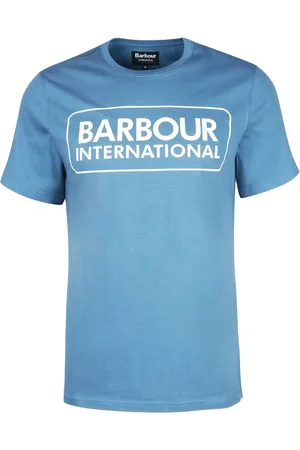 Barbour Heren, Tops, Blauw, Maat: L Katoen