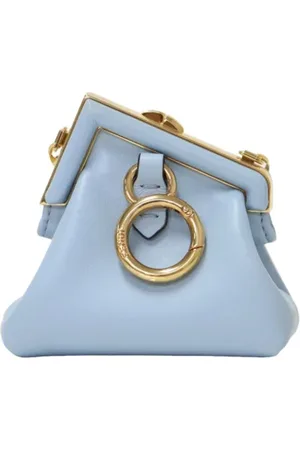 Fendi Dames, Pre-owned, Blauw, Maat: ONE Size Leer