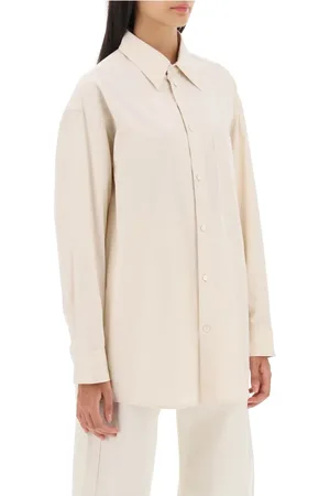 LEMAIRE Dames, Blouses & Shirts, , Maat: S Katoen