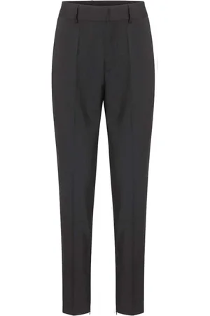 Graumann Dames, Broeken, Blauw, Maat: XS Wol