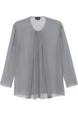 Giorgio Armani Dames, Blouses & Shirts, Grijs, Maat: XS