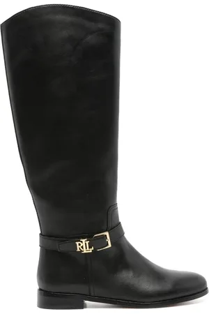 Ralph Lauren Dames, Schoenen, Zwart, Maat: 35 1/2 EU Leer