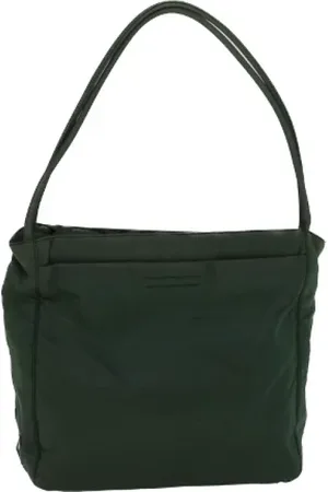 Prada Dames, Pre-owned, Groen, Maat: ONE Size Nylon