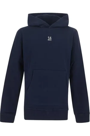 14 BROS Heren, Sweatshirts & Hoodies, Blauw, Maat: M Katoen