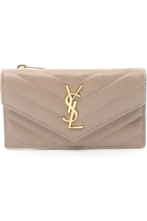 Saint Laurent Dames, Pre-owned, Bruin, Maat: ONE Size Leer