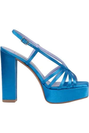 Albano Dames, Schoenen, Blauw, Maat: 35 EU Satijn
