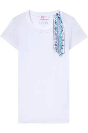 Emilio Pucci Dames, Tops, Wit, Maat: S Jersey