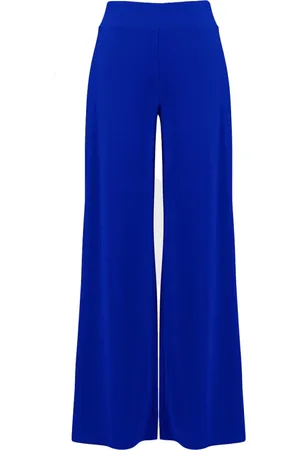 Joseph Ribkoff Dames, Broeken, Blauw, Maat: 3XL Spandex