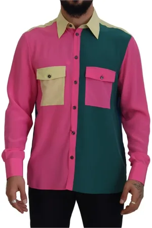 Dolce & Gabbana Heren, Overhemden, Veelkleurig, Maat: XL Zijde