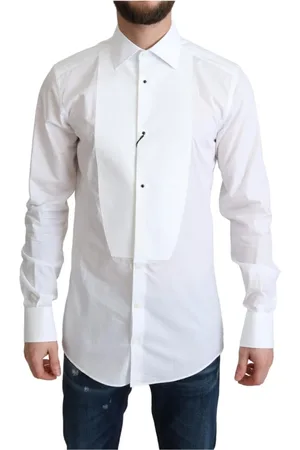 Dolce & Gabbana Heren, Overhemden, Wit, Maat: XL Katoen