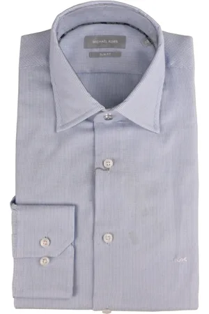 Michael Kors Heren, Overhemden, Blauw, Maat: 3XL Katoen