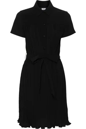 DKNY Dames, Jurken, Zwart, Maat: XL Poliester