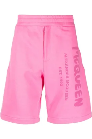 Alexander McQueen Heren, Korte broeken, Roze, Maat: L Katoen