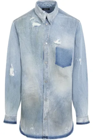 EgonLab Heren, Jassen, Blauw, Maat: S Denim