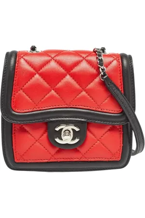 CHANEL Dames, Pre-owned, Oranje, Maat: ONE Size Leer
