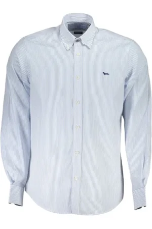 HARMONT&BLAINE Heren, Overhemden, Blauw, Maat: 3XL Katoen