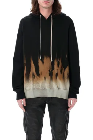 Rick Owens Heren, Sweatshirts & Hoodies, Zwart, Maat: L Katoen