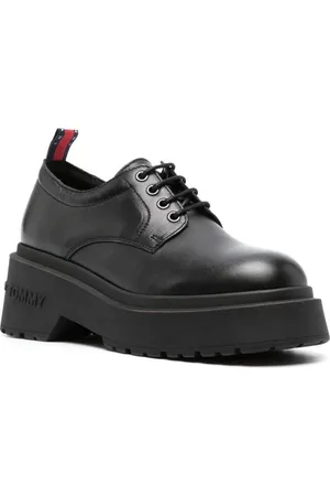 Tommy Hilfiger Dames, Schoenen, Zwart, Maat: 39 EU Leer