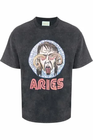 ARIES Heren, Tops, Zwart, Maat: M Katoen