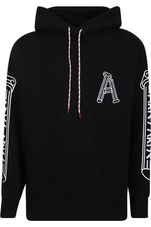 ARIES Heren, Sweatshirts & Hoodies, Zwart, Maat: M Katoen
