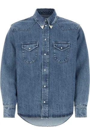 Bally Heren, Overhemden, Blauw, Maat: L Denim