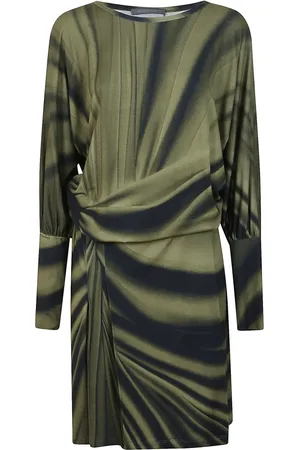 Alberta Ferretti Dames, Jurken, Groen, Maat: S Jersey