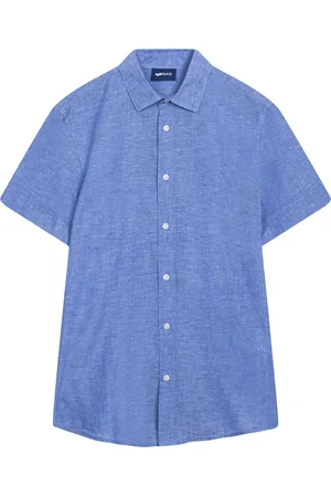 GAS Heren, Overhemden, Blauw, Maat: S Denim