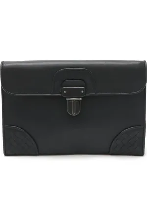 Bottega Veneta Unisex, Pre-owned, Zwart, Maat: ONE Size Leer