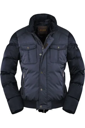 MOORER Heren, Jassen, Blauw, Maat: 2XL