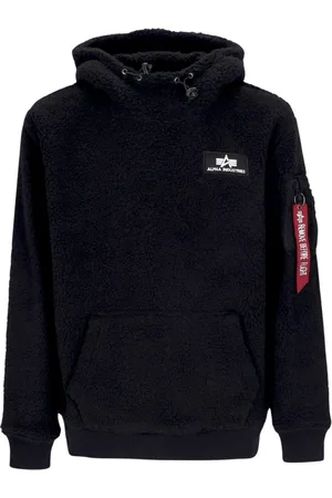 Alpha Industries Heren, Sweatshirts & Hoodies, Zwart, Maat: L Poliester
