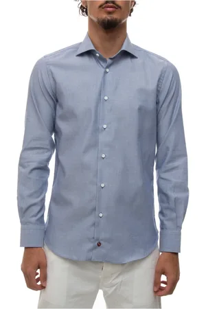 Carrel Heren, Overhemden, Blauw, Maat: XL Katoen