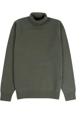 Roberto Collina Heren, Truien, Groen, Maat: 2XL Kasjmier