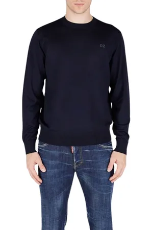 Dsquared2 Heren, Truien, Blauw, Maat: 2XL Wol