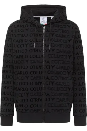 Carlo Colucci Heren, Sweatshirts & Hoodies, Zwart, Maat: L