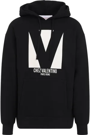 VALENTINO Heren, Sweatshirts & Hoodies, Zwart, Maat: L Katoen