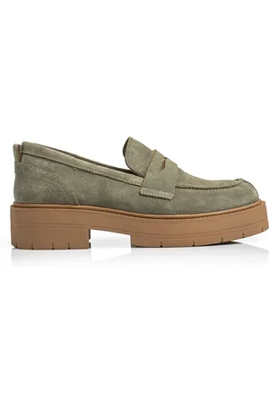 Geox Dames, Schoenen, Groen, Maat: 40 EU Leer