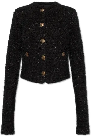 Balenciaga Dames, Jassen, Zwart, Maat: M Tweed