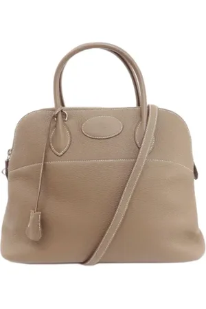 Hermès Dames, Pre-owned, Grijs, Maat: ONE Size Leer