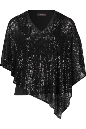 Vera Mont Dames, Blouses & Shirts, Zwart, Maat: 6XL