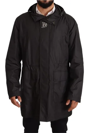 Dolce & Gabbana Heren, Mantels, Zwart, Maat: XS Poliester
