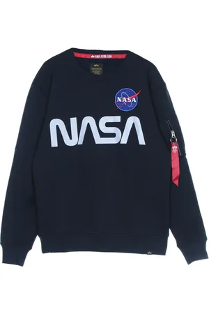 Alpha Industries Heren, Sweatshirts & Hoodies, Blauw, Maat: S Katoen