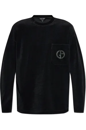 Giorgio Armani Heren, Sweatshirts & Hoodies, Zwart, Maat: 2XL Katoen