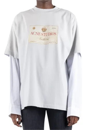 Acne Studios Dames, Tops, Grijs, Maat: S Katoen