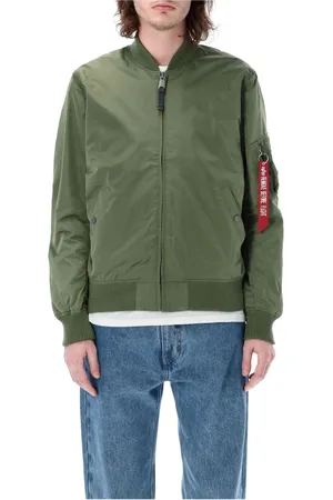 Alpha Industries Heren, Jassen, Groen, Maat: L Nylon
