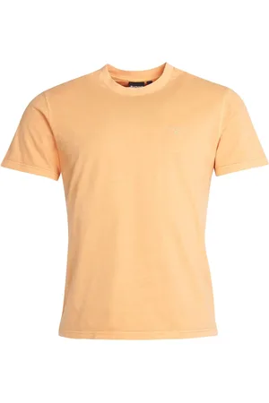 Barbour Heren, Tops, Oranje, Maat: L Katoen
