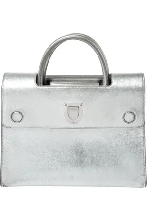 Dior Dames, Pre-owned, Grijs, Maat: ONE Size Leer