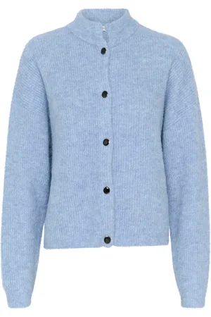 Gestuz Dames, Truien, Blauw, Maat: XL Wol